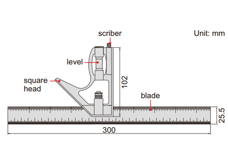 Combination Square (Economic Type) - 2276