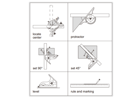 Combination Square Set - 2278