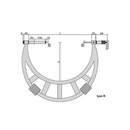 Outside Micrometer With Extension Anvil Collar (Long Range) - 3205