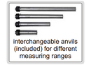 Outside Micrometer With Interchangeable Anvils (Long Range) - 3206