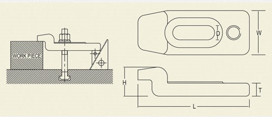 Goose Neck Clamp - Forged Steel : TGNCF