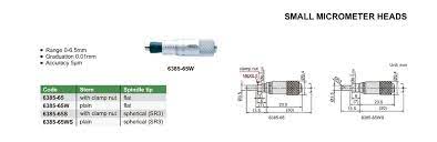 Small Micrometer Heads - 6385