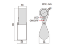 Folding Magnifier With Illumination -  7515