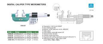 Digital Caliper Type Micrometers - 3538