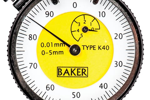 Baker Dial Indicator 0.01-5MM : K40