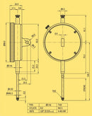 Baker Dial Indicator 0.01-50MM : K72