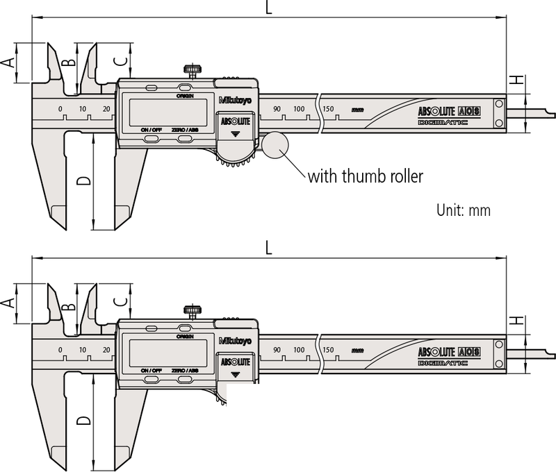 Absolute Digimatic Caliper (Long Range) - 500