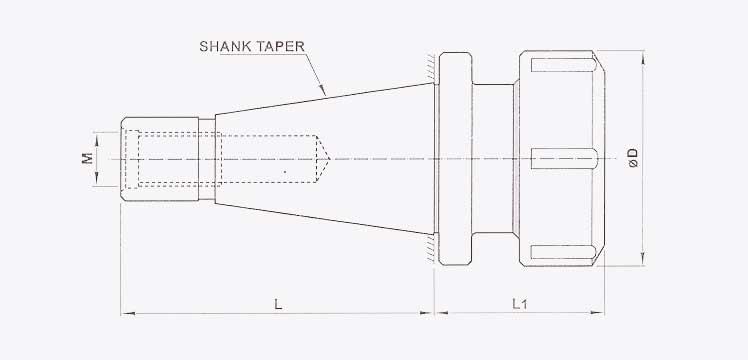 Collet Adaptors (In ISO Taper For  'E' Type Collets)
