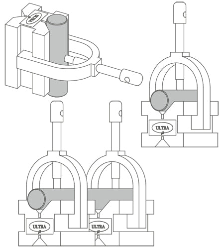 Series UL-105 , Hardened & Ground "V" Block  With Clamp