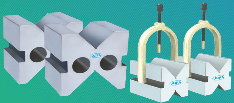 Series UL-105 , Hardened & Ground "V" Block  With Clamp